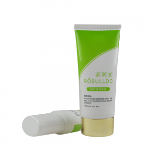 High-end Eco Friendly Custom 100g 130g Matte Coating Green Squeeze Hair Removal Cream Plastic Packaging Tubes