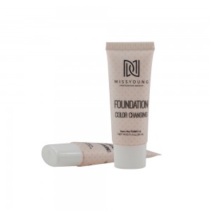 Empty 50ml OVAL cosmetic foundation BB CC hand cream cosmetic packaging tube with screw caps